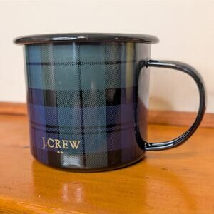 J.Crew Plaid Enamel Camping Mug